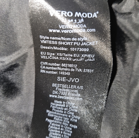 Faux Leather Biker jacket - Picture 6 of 6